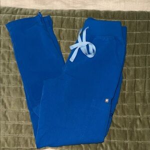 Figs Royal Blue Yola skinny scrub pants